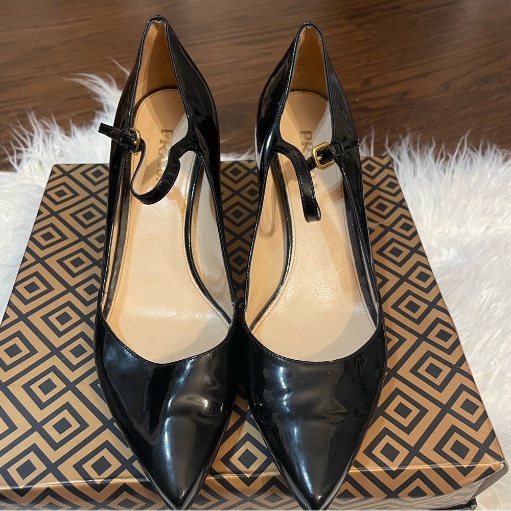 Prada Black Patent Leather Heel